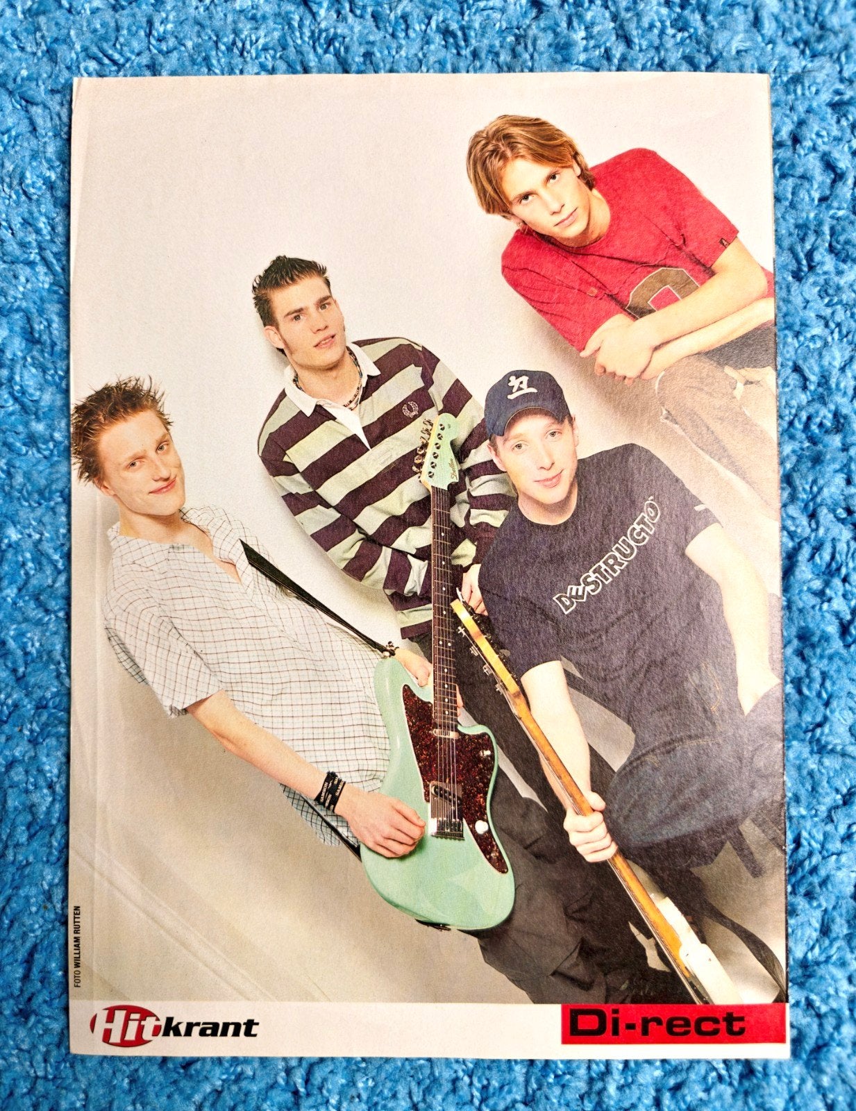 Di-Rect poster hitkrant vintage, Verzamelen, Rechthoekig Staand, A4 of kleiner, Ophalen of Verzenden, Zo goed als nieuw
