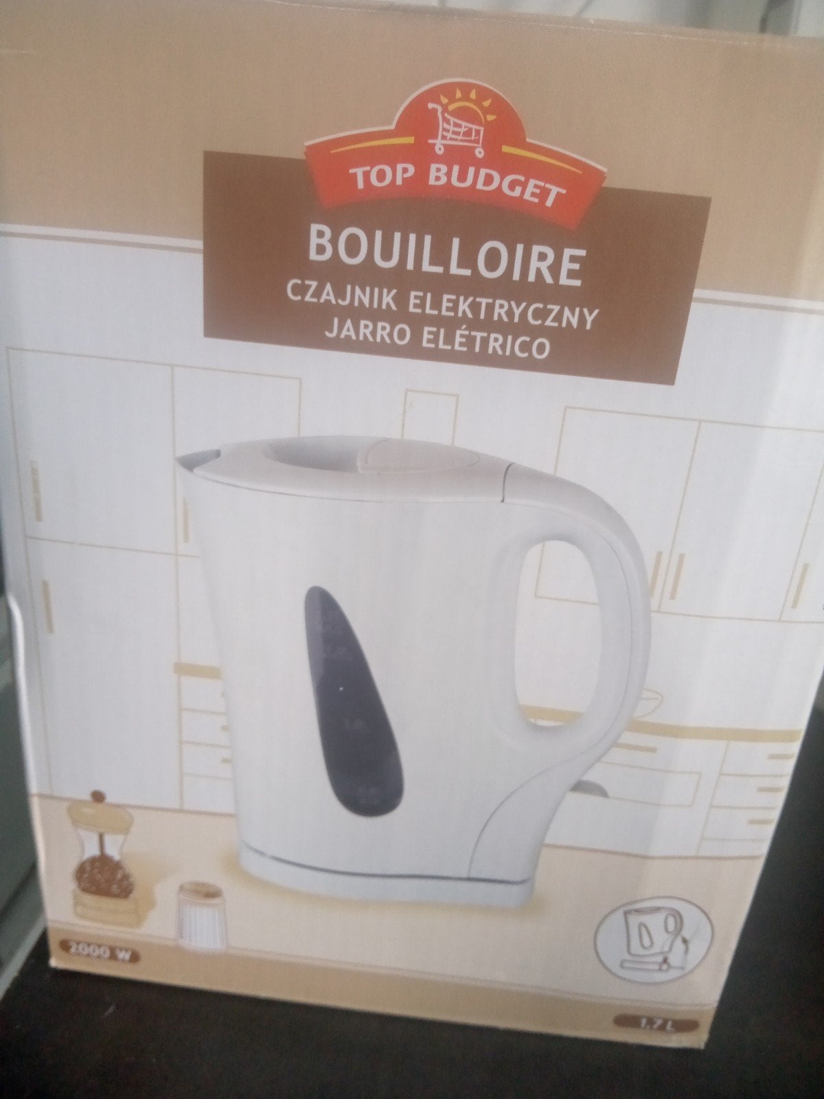 Waterkoker van bouilloire, Witgoed en Apparatuur, Waterkokers, 1 tot 2 liter, Ophalen of Verzenden, Nieuw