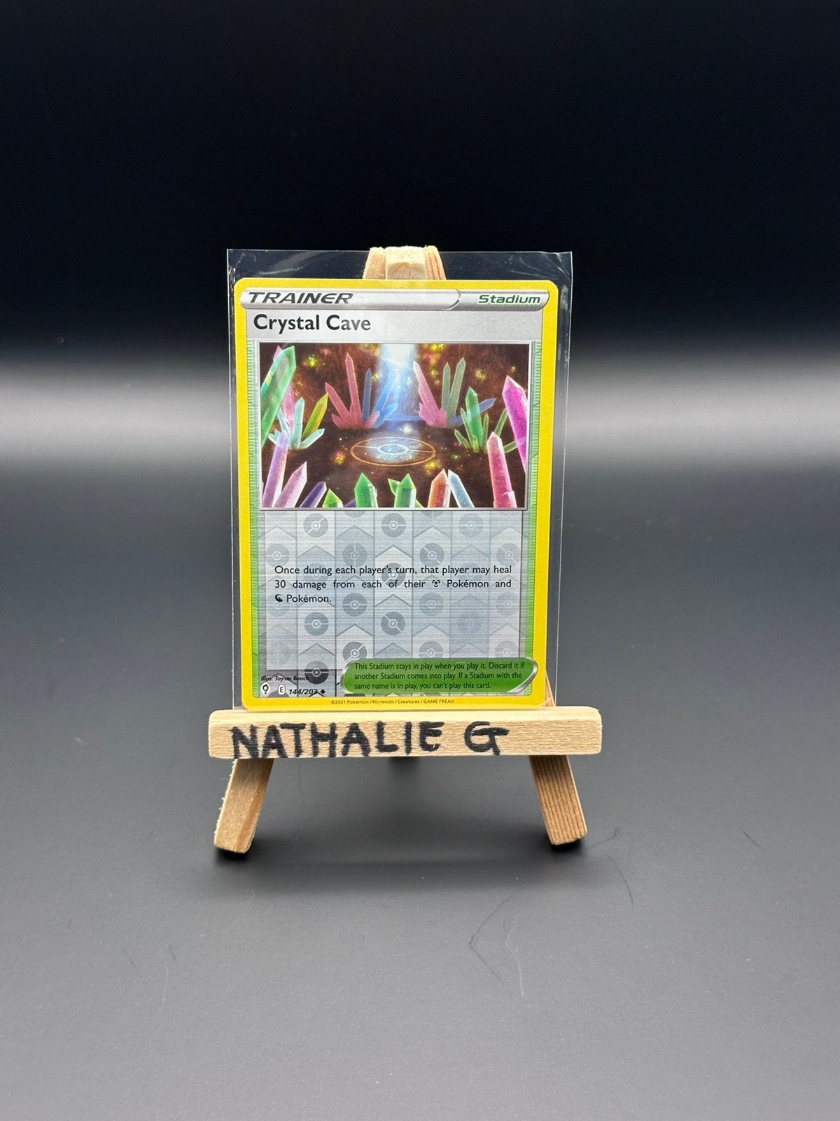 Crystal Cave reverse 144/203 Pokemon Evolving Skies, Ophalen of Verzenden, Nieuw, Losse kaart