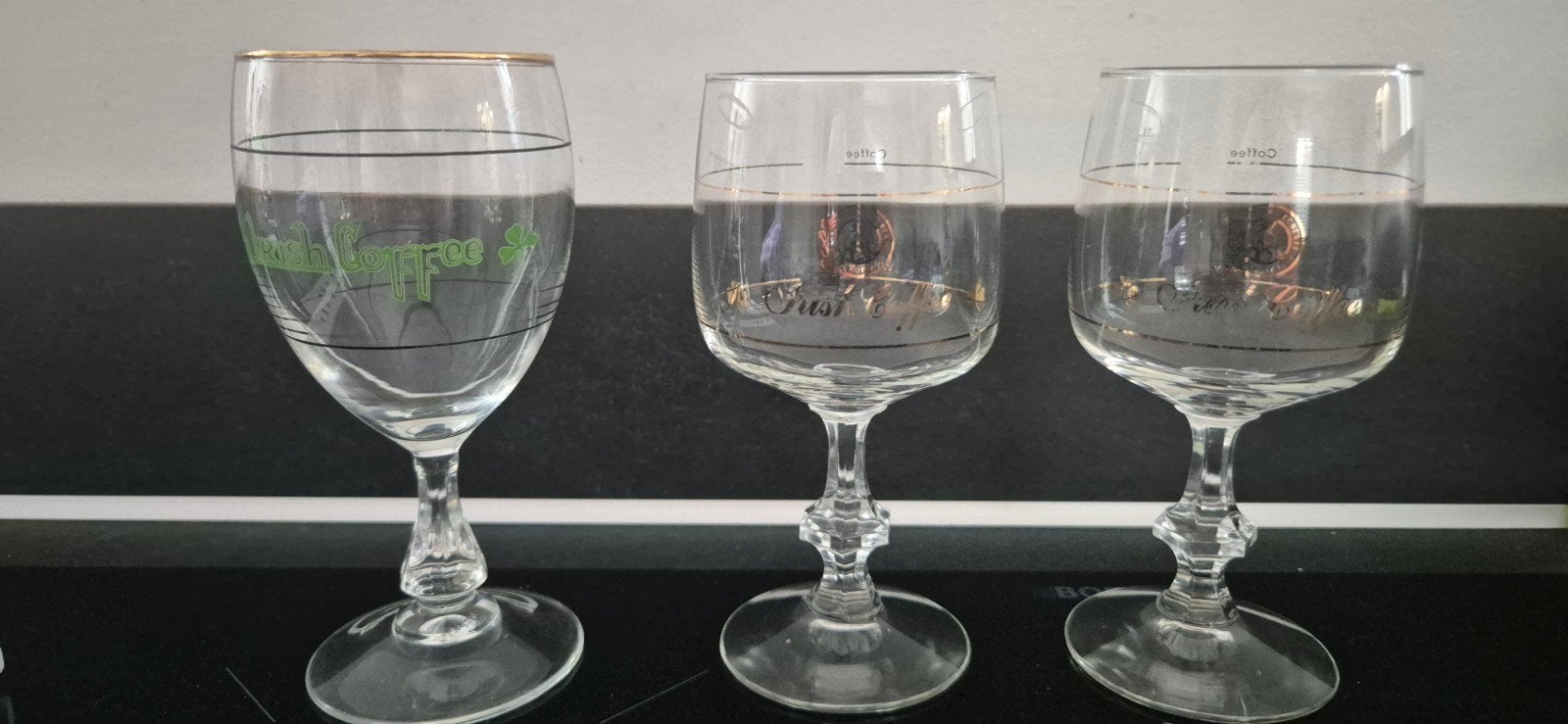 3 Irish Whiskey Glazen - Vintage Collectie, Antiek en Kunst, Ophalen of Verzenden