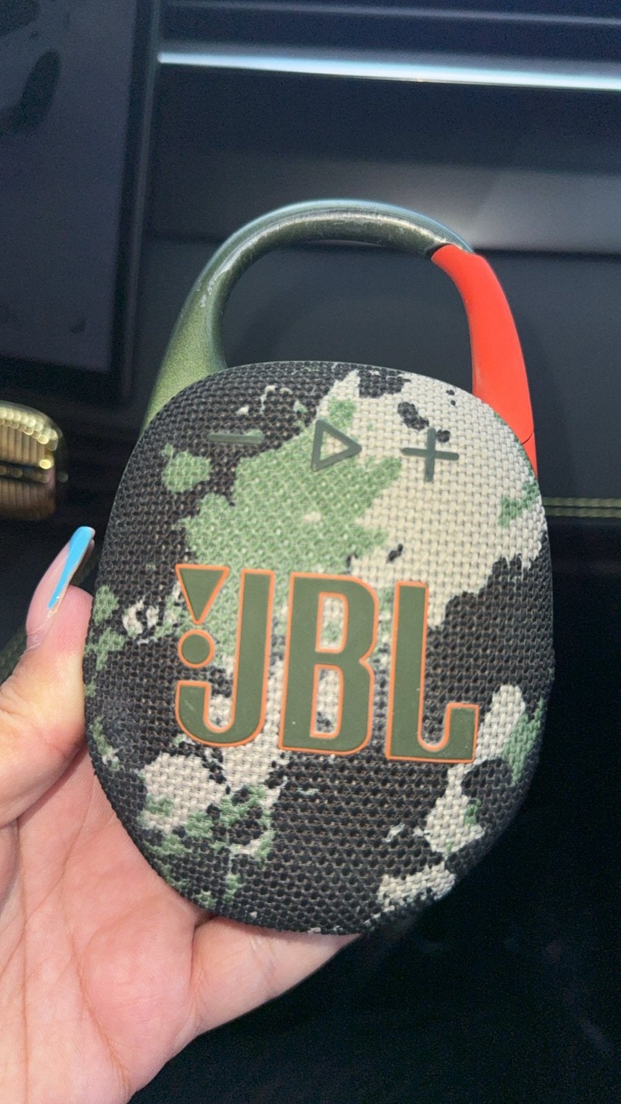JBL Clip 5 Draagbare Bluetooth Speaker Camouflage, Ophalen, JBL, Zo goed als nieuw, Draagbare speaker