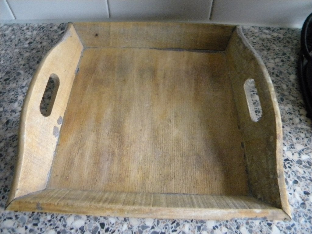 DIENBLAD LANDELIJK VOOR ROOMSTEL - LETJE, DIENBLAADJE, Gebruikt, Ophalen of Verzenden, Dienblad, Rechthoekig