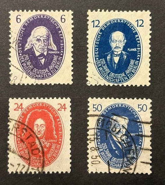 1950 DDR 250 j. Duitse Academie Wetenschappen # Bieden vanaf, Verzenden, DDR, Gestempeld
