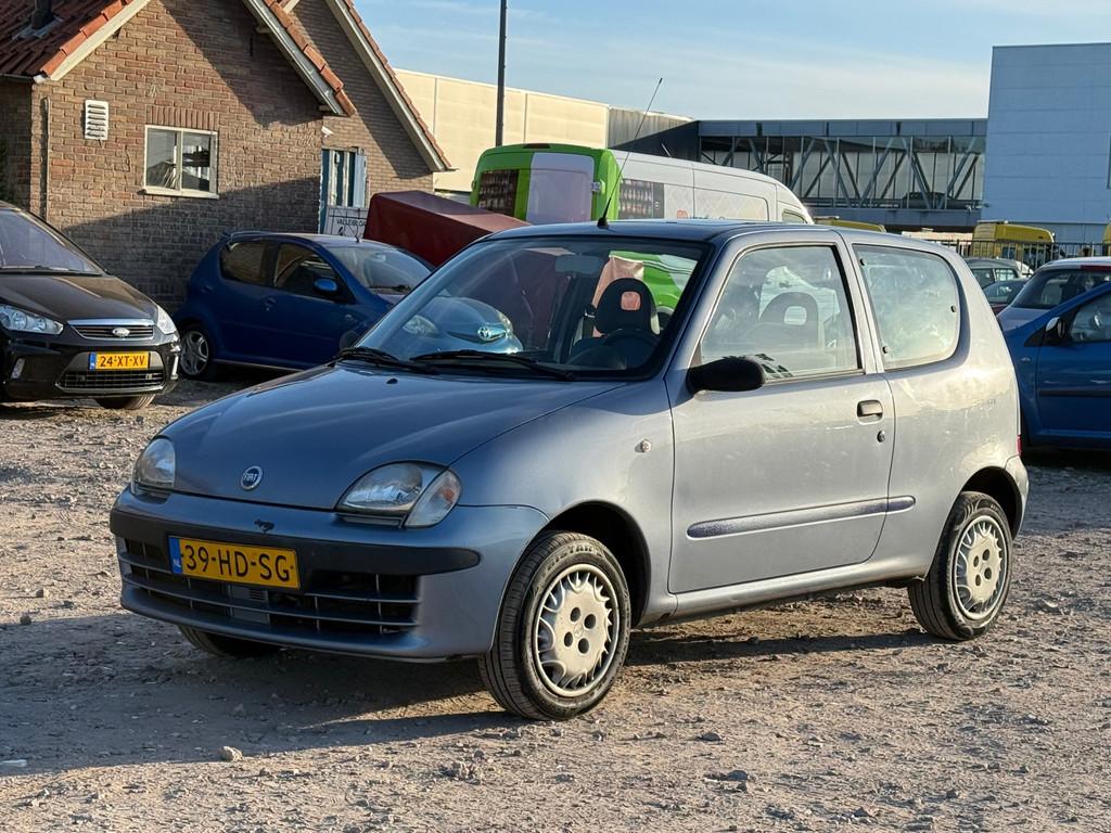 Fiat Seicento 1.1 S/ KONINGSDAG KOOPJE, Voorwielaandrijving, Blauw, Origineel Nederlands, Handgeschakeld