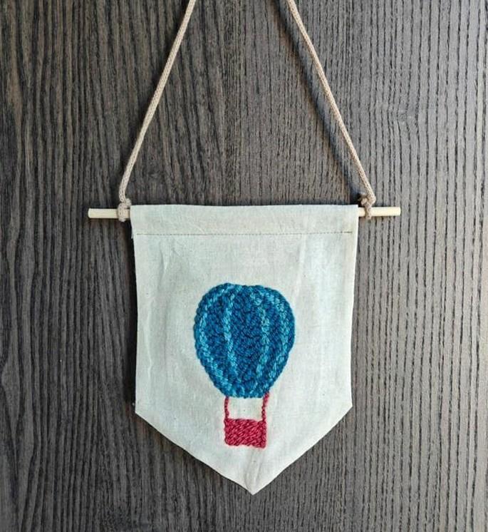 Wanddecoratie luchtballon baby/kinderkamer, Ophalen of Verzenden, Nieuw