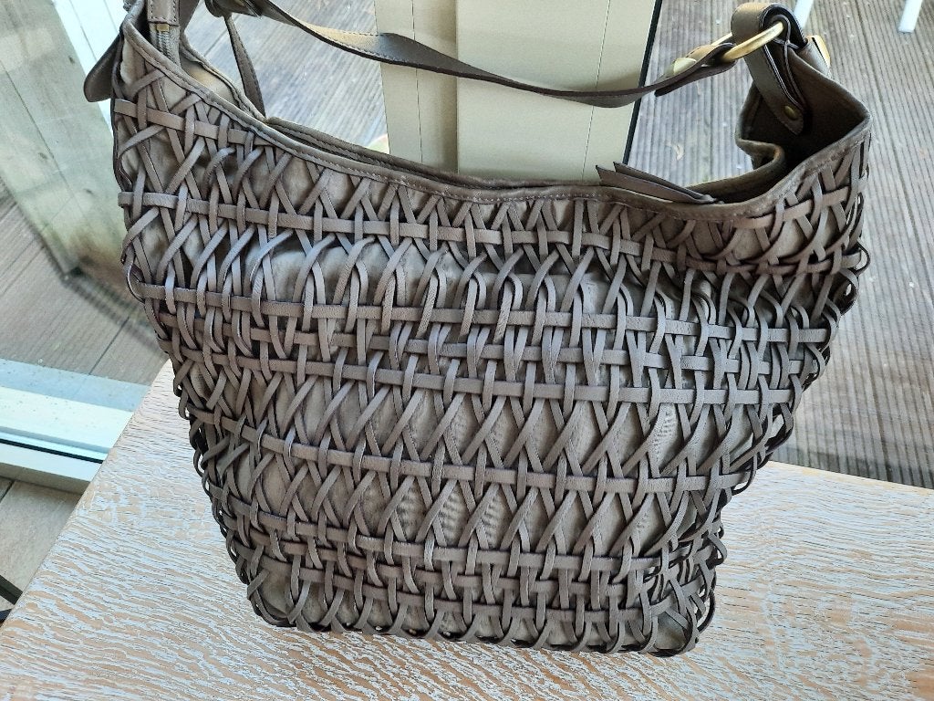 Royale handtas ABRO, Verzenden, Zo goed als nieuw, Bruin, Handtas