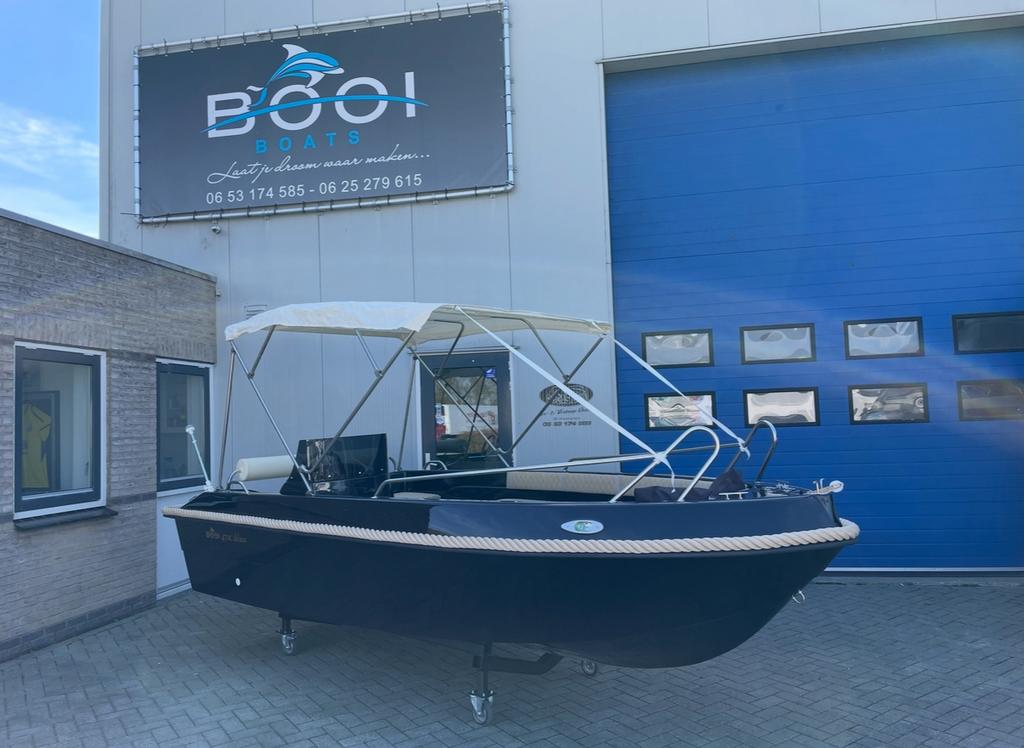 alles nieuw compleet Booi 470. 20 pk mercury  kantel trailer, Watersport en Boten, Vis- en Consoleboten, 3 tot 6 meter, Benzine