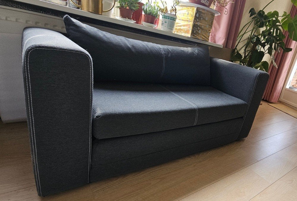 Comfortabele Donkergrijze 2.5-Zits Slaapbank / Slaapbankstel