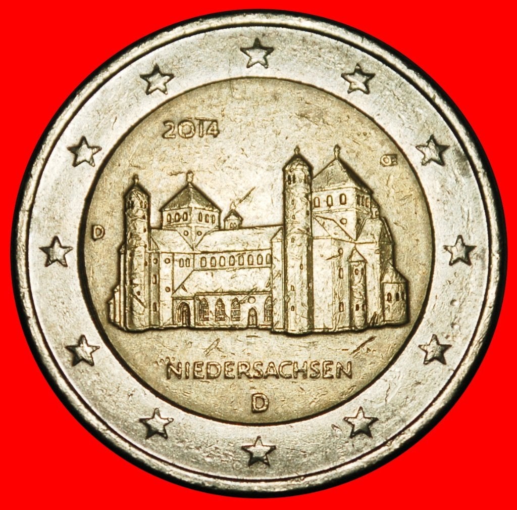 Ⰺ LOWER SAXONY: GERMANY 2 EUROS 2014D BAVARIA~TYPE 2007-2026, Ophalen of Verzenden, Duitsland, 2 euro, Losse munt