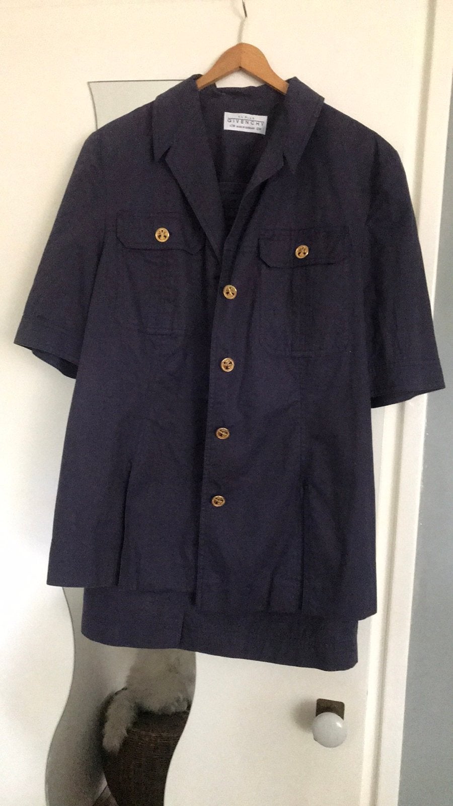 Givenchy, zeer fraai rok, jas, mt 40, goede staat, origineel, Ophalen of Verzenden, Gedragen, Maat 38/40 (M), Blauw