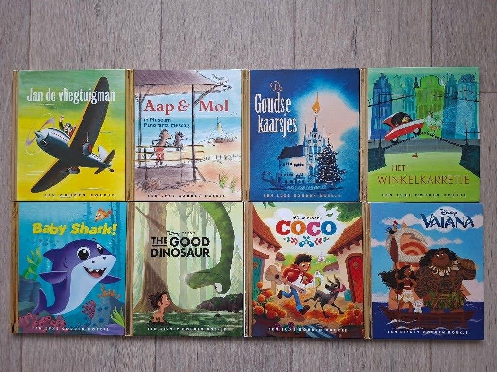 Partij 8 Gouden Boekjes o.a Coco Jan de Vliegtuigman, Ophalen, Gelezen, Fictie algemeen