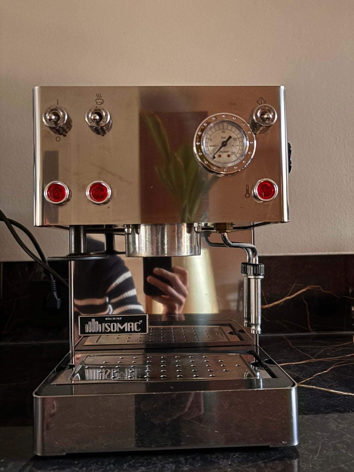 Isomac Giada Espressomachine (opknapper), Gebruikt, Espresso apparaat, Overige typen, Ophalen of Verzenden
