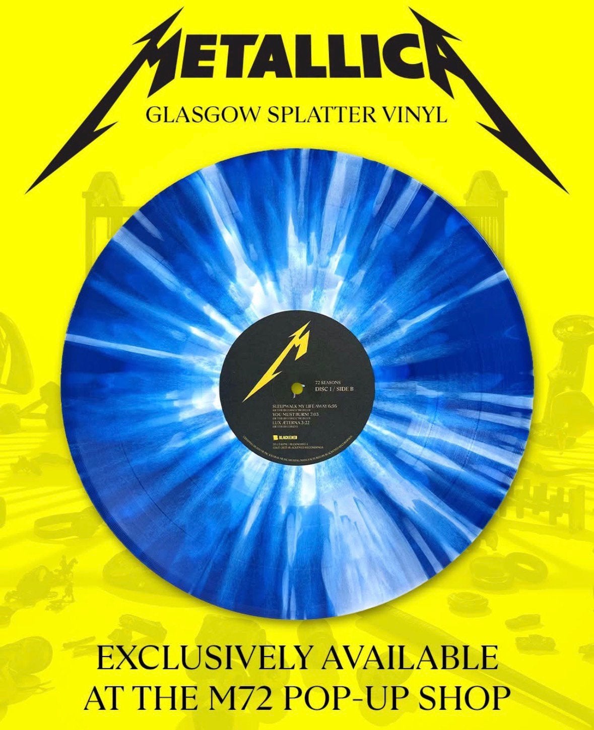 Metallica 72 seasons Glasgow splatter vinyl sealed, Ophalen of Verzenden, Zo goed als nieuw, 12 inch