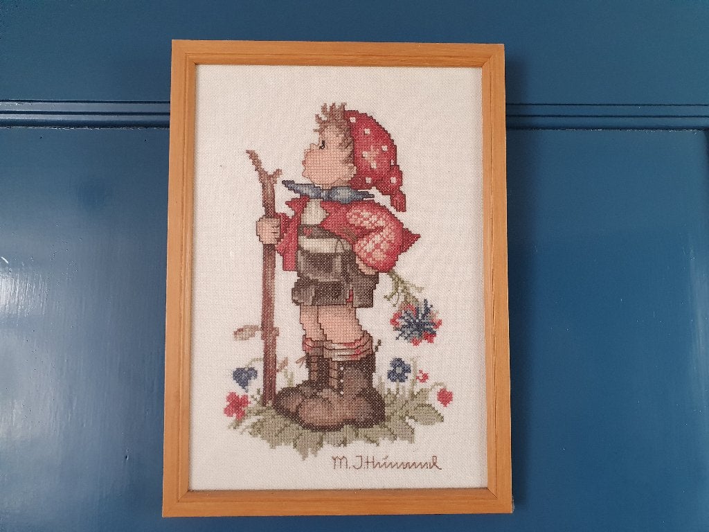 Brocante schilderijtje M.J. Hummel, Ophalen of Verzenden