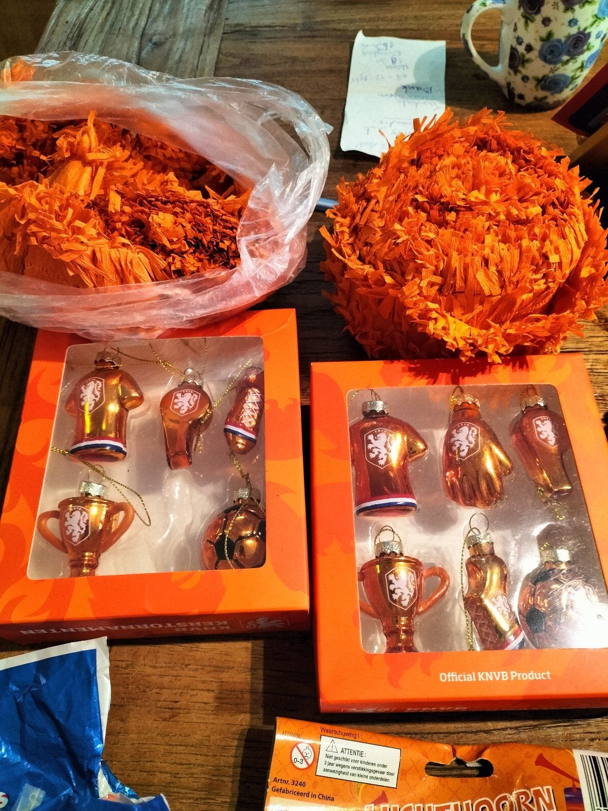 Voetbal Nederlands elftal  oranje  wk, Ophalen