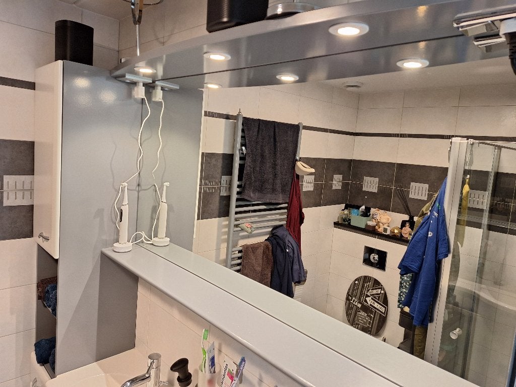 Complete  badkamermeubel 130 cm  spiegel, LED kast, Ophalen, Gebruikt, 100 tot 150 cm, Overige typen