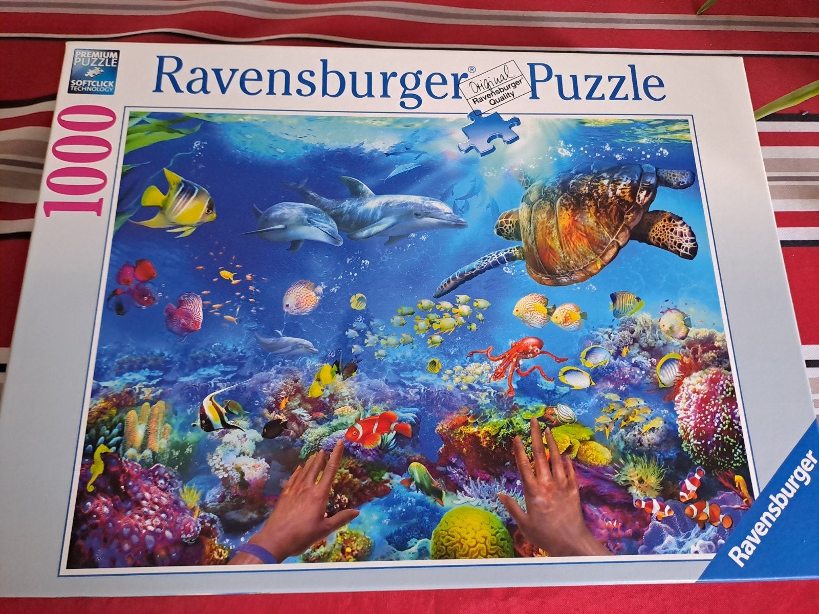 Ravensburger puzzel snorkelen 1000 stukjes als nieuw, Ophalen of Verzenden, 500 t/m 1500 stukjes, Zo goed als nieuw, Legpuzzel