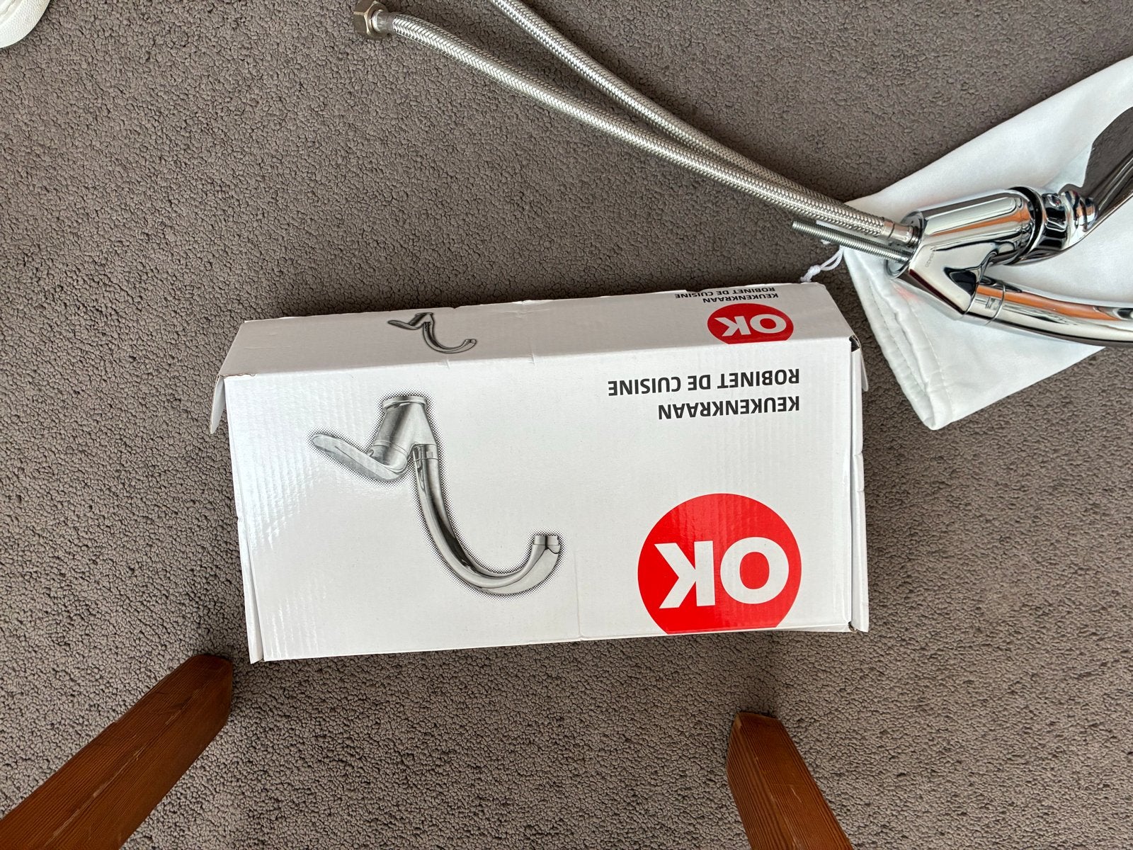 OK Keukenkraan Chroom - Nieuw in doos, Ophalen, Nieuw, Chroom, Kraan