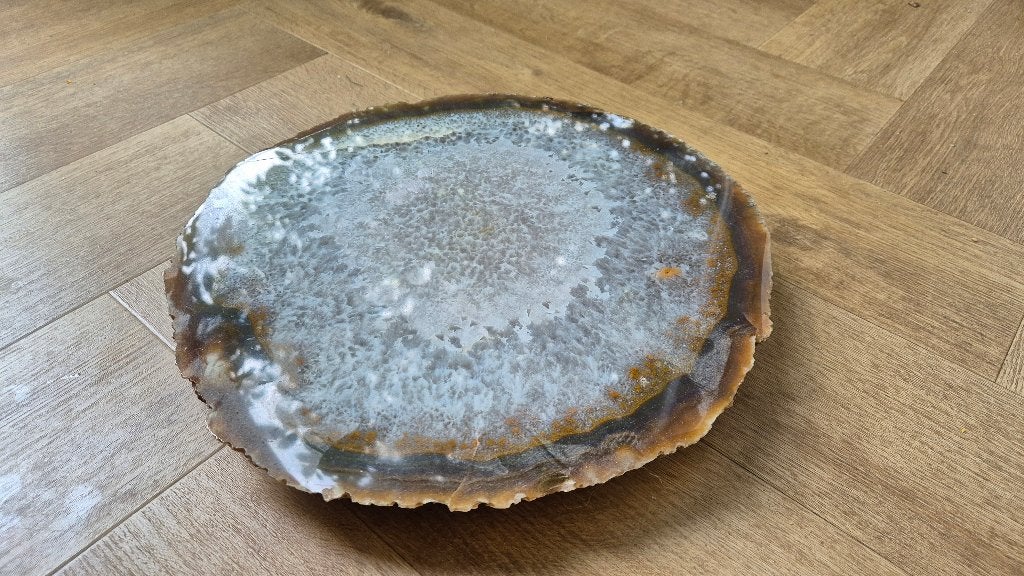 Grote Agate Schijf - Decoratieve Steen, Sieraden, Tassen en Uiterlijk, Ophalen of Verzenden, Gebruikt
