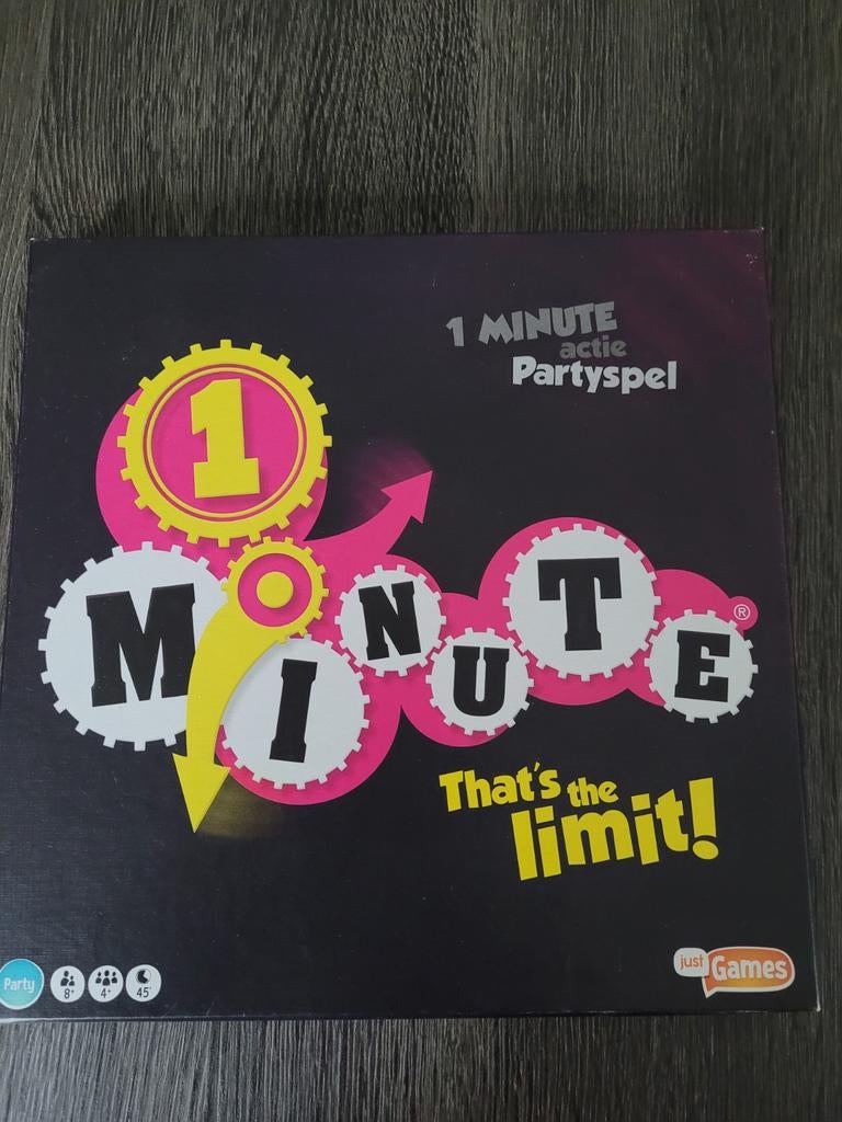 1 Minute Actie Partyspel - NIEUW!, Hobby en Vrije tijd, Gezelschapsspellen | Bordspellen, Vijf spelers of meer, Ophalen of Verzenden