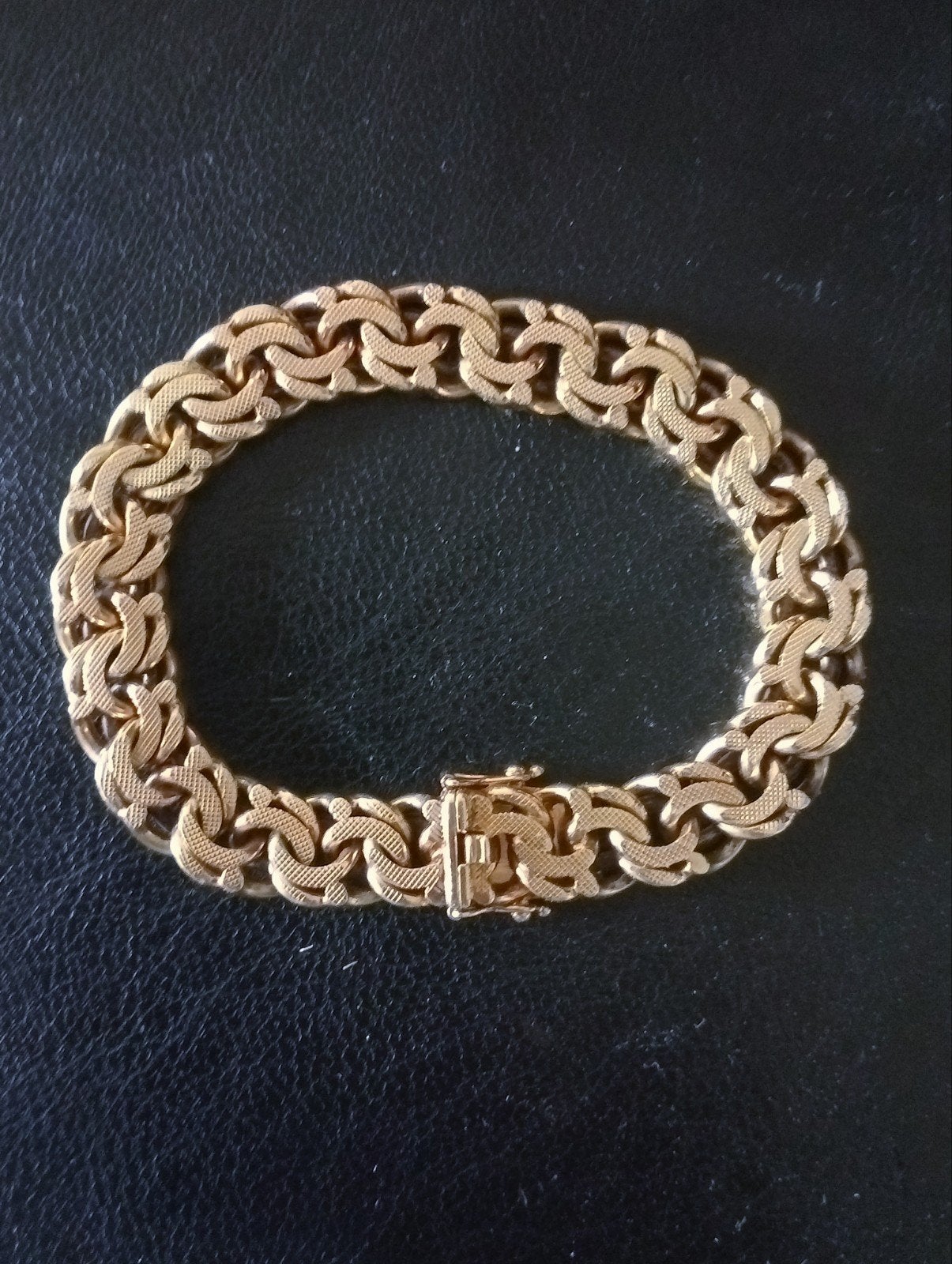 Prachtige Massieve Gouden Heren/Dames Armband – 14k (585), Ophalen of Verzenden, Zo goed als nieuw, Goud, Goud