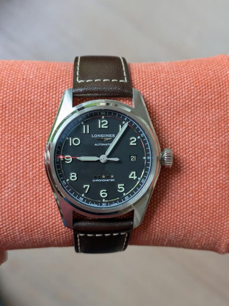 Longines Spirit 40mm als nieuw 12/2025, Ophalen, Zo goed als nieuw, Staal, Overige merken