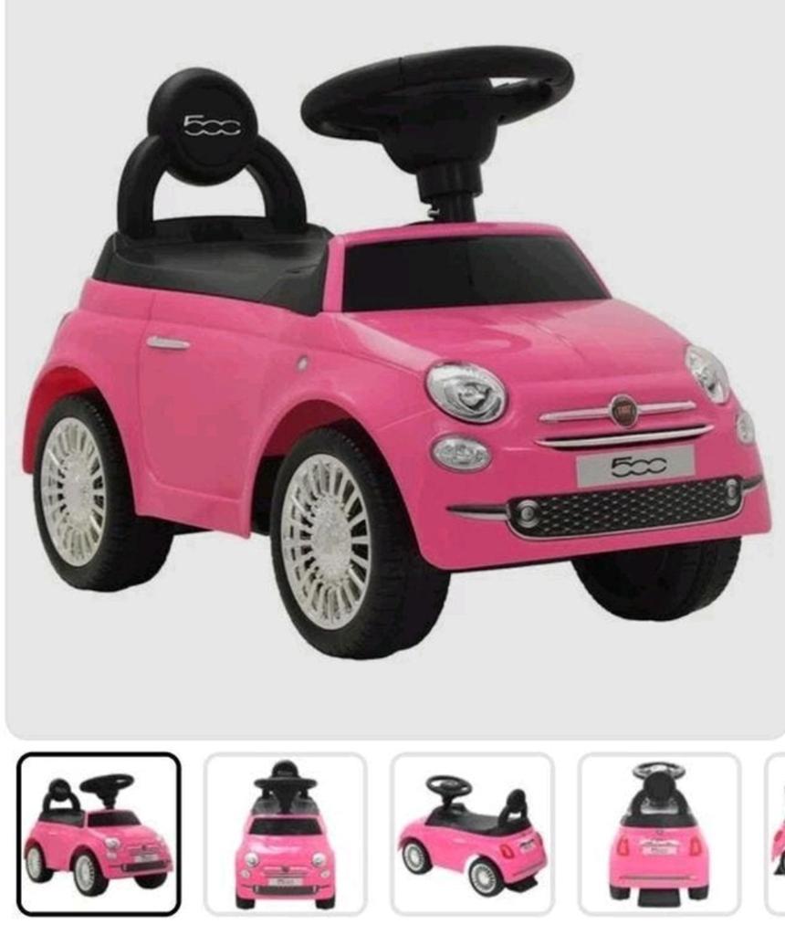 Hele leuke Fiat 500 roze loopauto. Izgs, Ophalen of Verzenden, Zo goed als nieuw