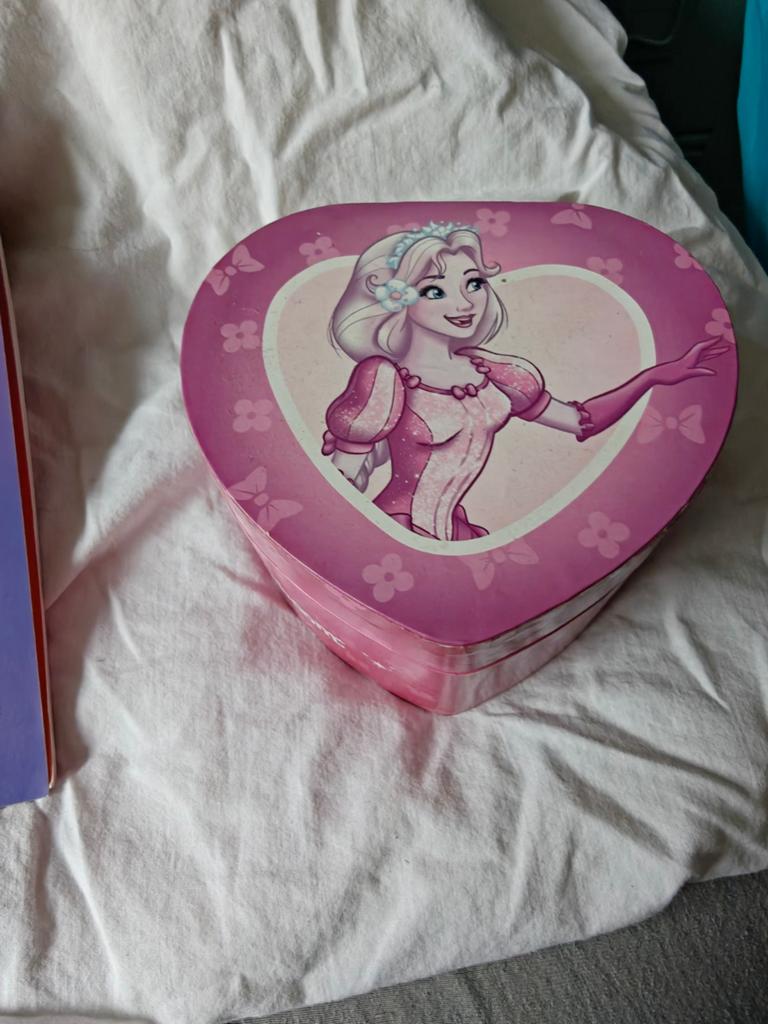 Muziekdoosje prinses hartvormig, Ophalen of Verzenden, Gebruikt, Overige typen