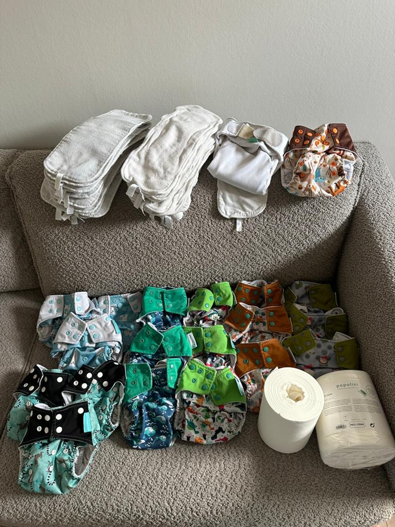 Wasbare luiers 20 stuks, Ophalen