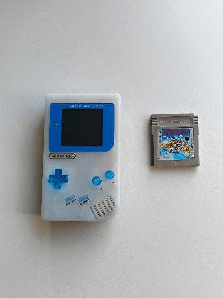 Game boy - blue yeti versie met verlicht scherm GB, Avontuur en Actie, 1 speler, Ophalen of Verzenden, Zo goed als nieuw