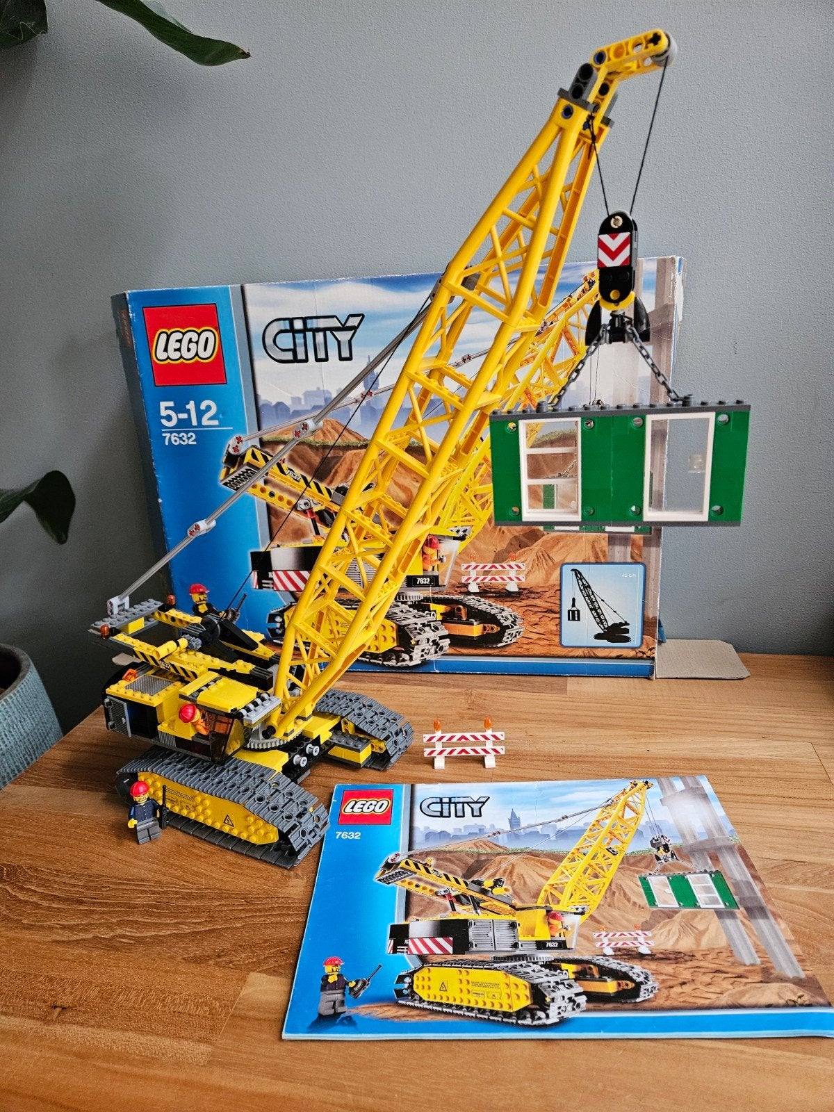LEGO City 7632 Rupsbandkraan met doos en boekje, Ophalen of Verzenden, Zo goed als nieuw, Overige merken