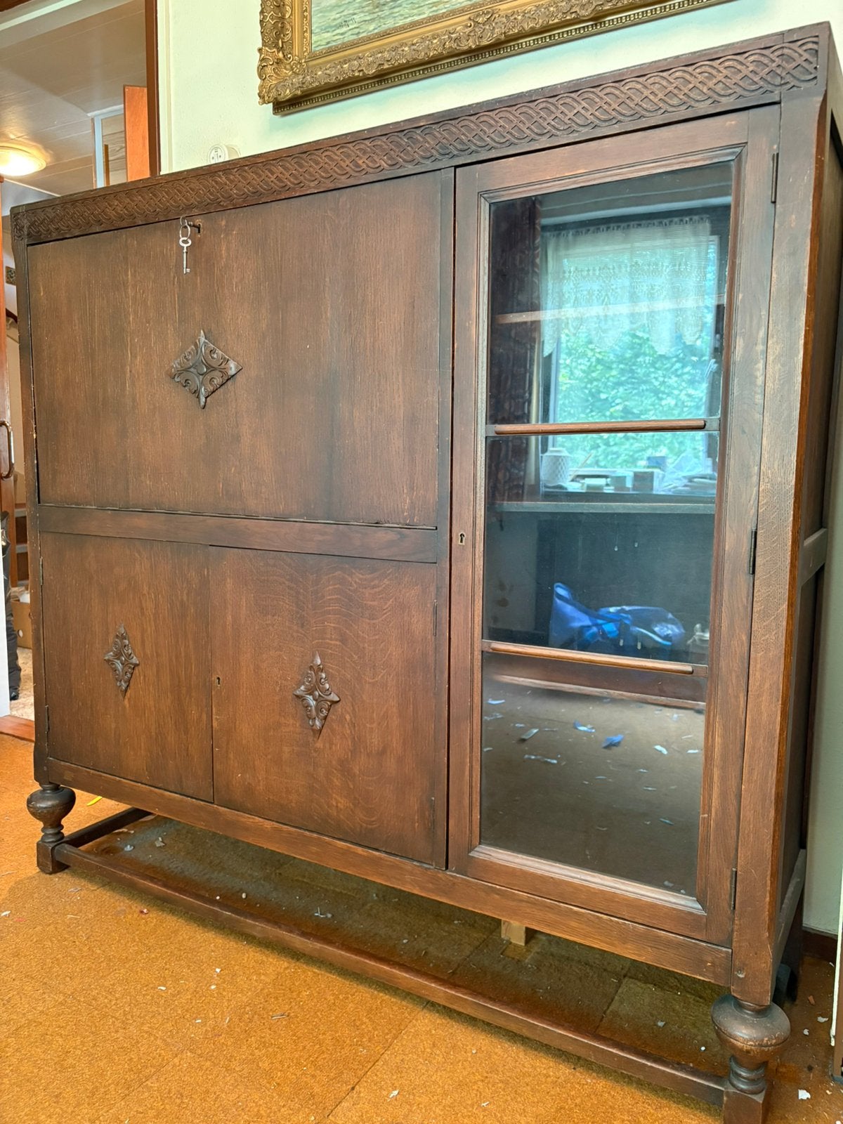 Oude Indonesische secretaire., Ophalen of Verzenden, Zo goed als nieuw, Koloniaal, Indonesisch.