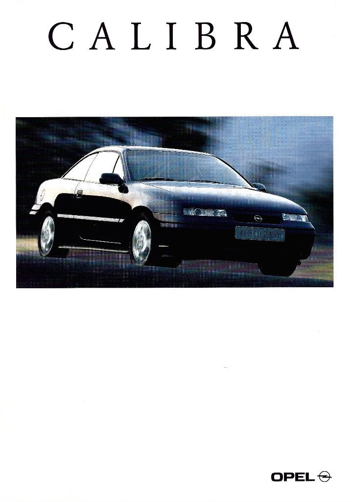 Brochure Opel Calibra 1996, Ophalen of Verzenden, Gelezen, Opel