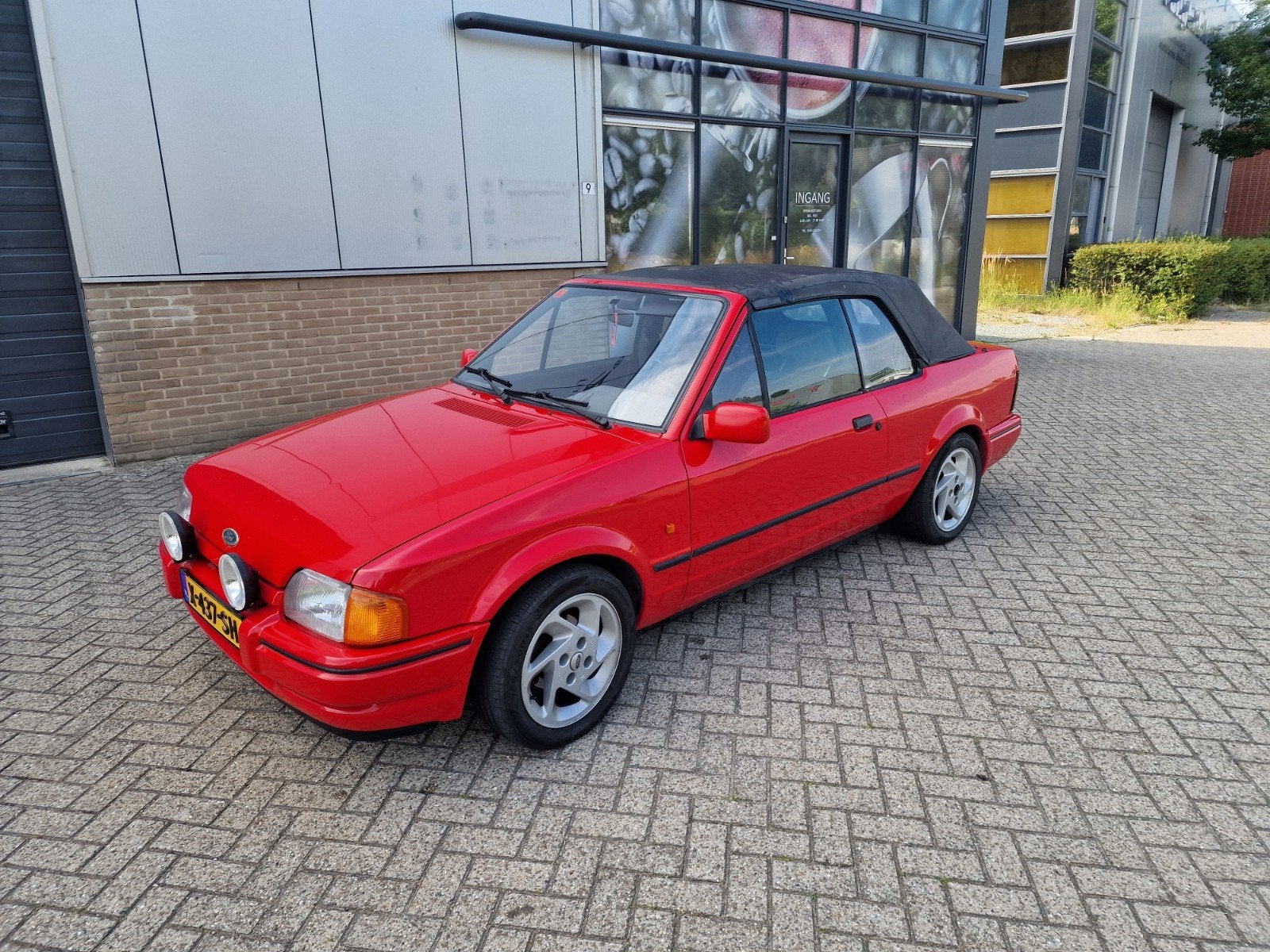 Ford 1989 Rood, Cabriolet, 102 pk, 497 kg, Geïmporteerd