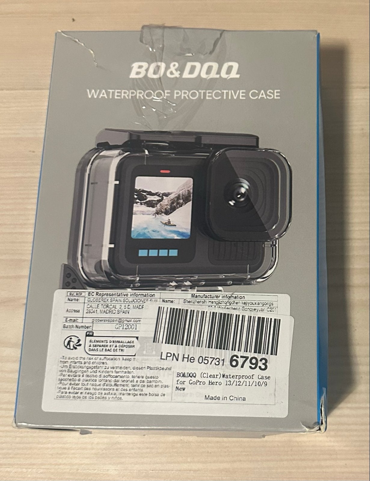 BO&DQQ Waterdichte Beschermhoes voor GoPro Hero 13/12/11/10/, Overige merken, Overige typen, Ophalen of Verzenden, Nieuw
