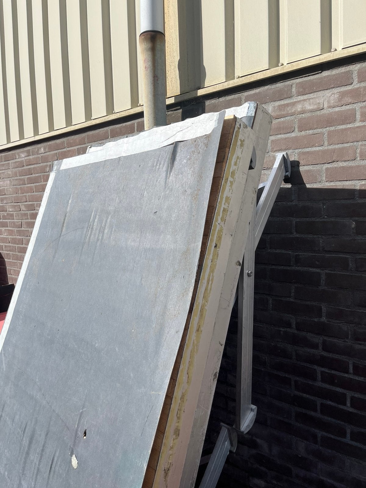gratis oud ijzer, Tuin en Terras, Zonneschermen, Minder dan 150 cm, Ophalen, Zo goed als nieuw, Markies