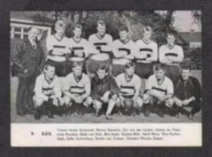 DOS Utrecht Voetbal Jovanovic Henk Wery Achterberg 1964., Ophalen of Verzenden, Zo goed als nieuw
