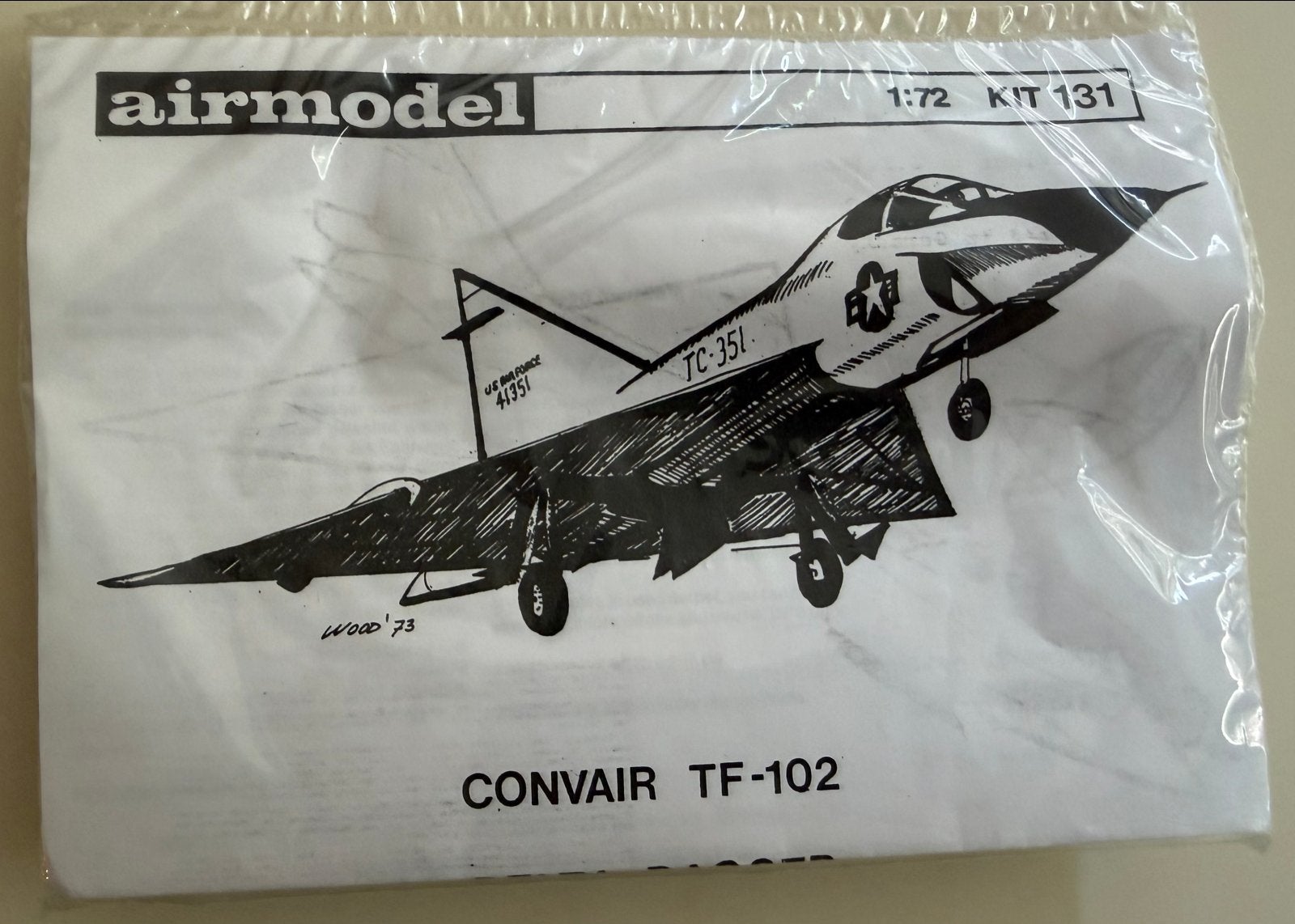 Airmodel Convair TF-102B conversiekit 1:72 voor Hasegawa, Overige merken, 1:72 tot 1:144, Nieuw, Ophalen of Verzenden