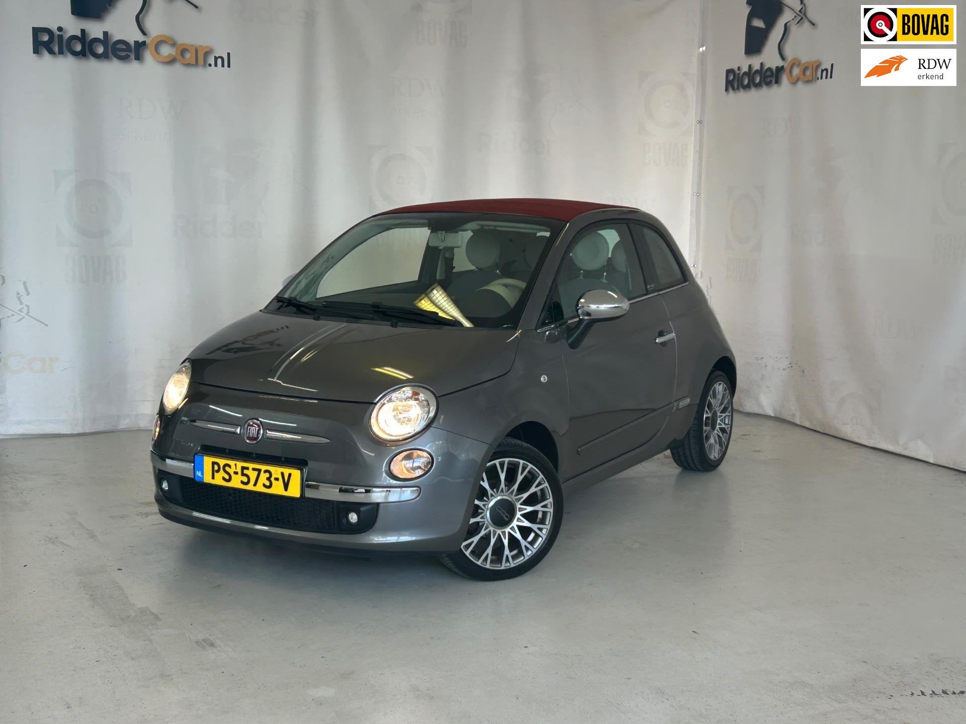 Fiat 500 C 1.2 Lounge|PARK SENS|AIRCO|CABRIO|NAVI|ELEK RAMEN, Auto's, Voorwielaandrijving, Euro 5, Gebruikt, Cabriolet