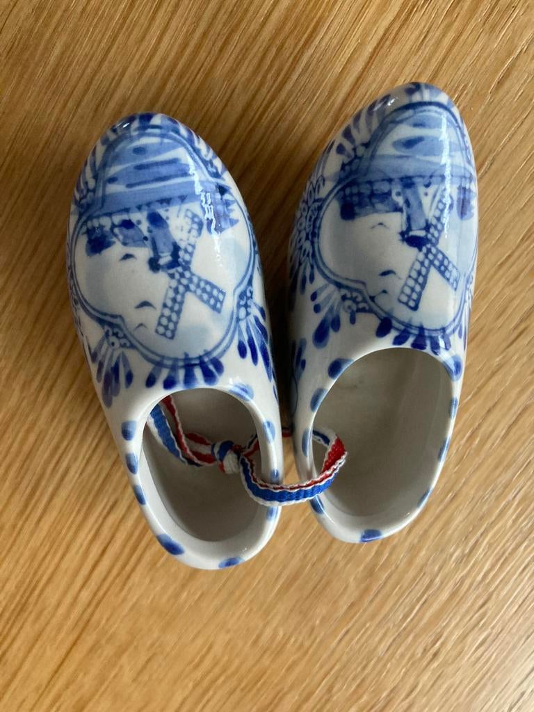 Schattige mini Delftsblauwe porseleinen klompjes (8 cm), Ophalen of Verzenden