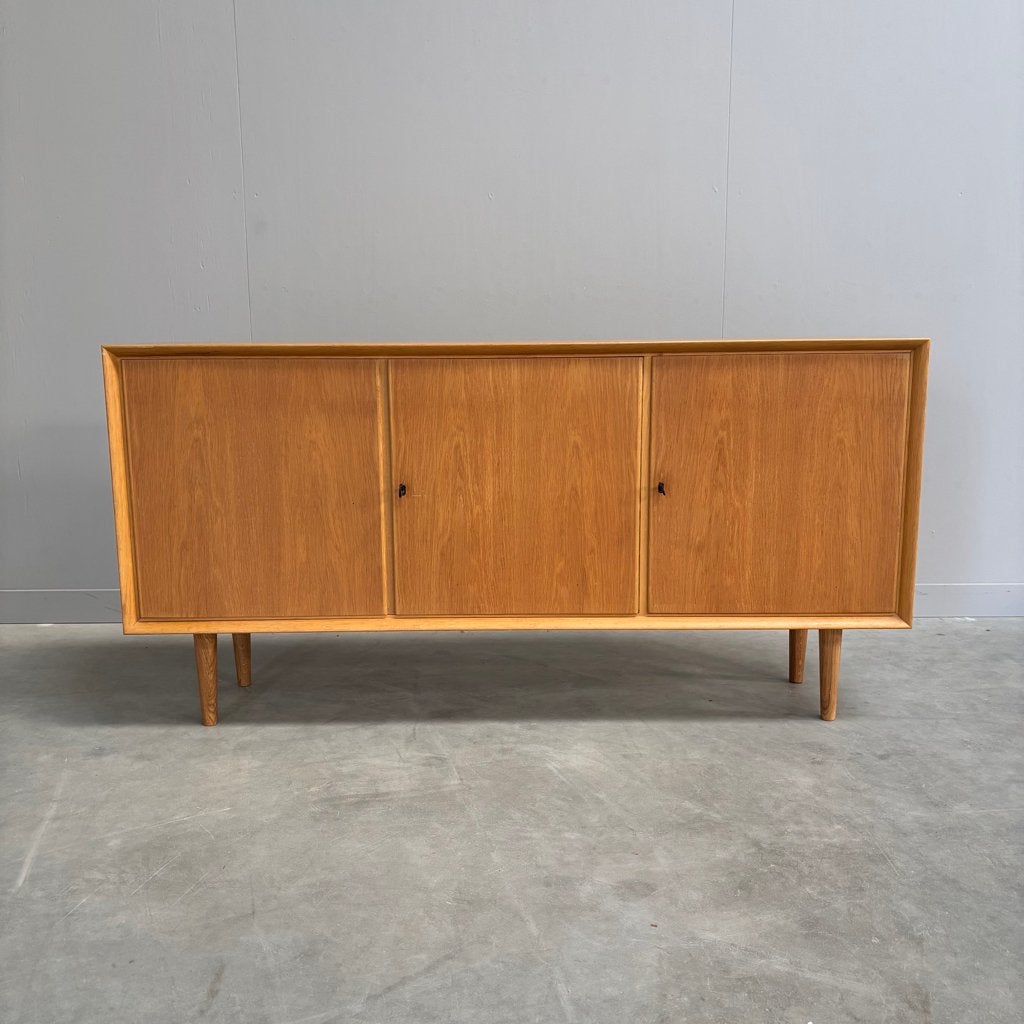 Vintage sideboard jaren 60 70 80 eiken teak, Ophalen, Scandinavisch design, Met deur(en), Eikenhout