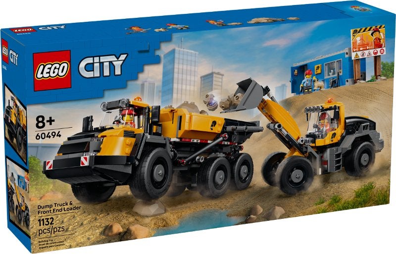 Lego City 60494 - Kiepwagen en Voorlader NIEUW IN DOOS, City, Lego, Nieuw, Ophalen of Verzenden