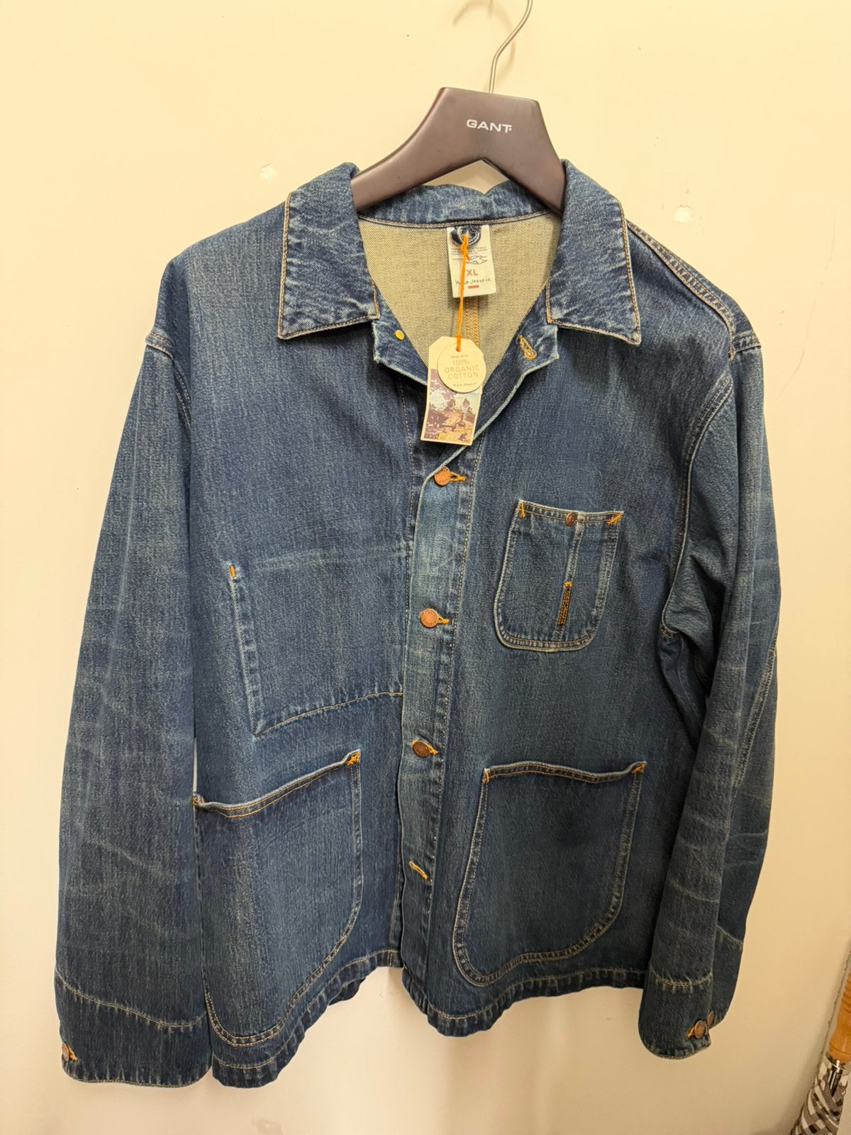Nieuwe Nudie Jeans Howie jeans jacket XL, Verzenden, Nieuw, Maat 56/58 (XL), Blauw