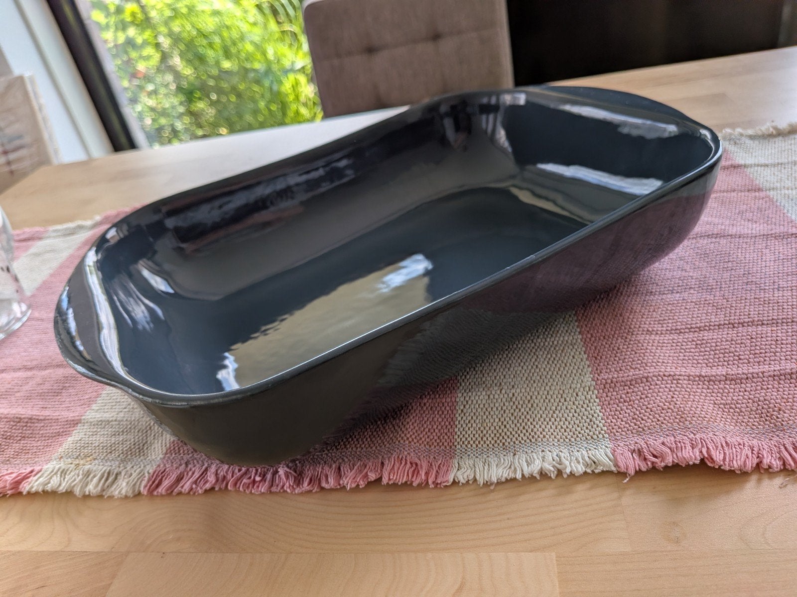 Vivo Villeroy & Boch Ovenschaal - blauw, Overige typen, Ophalen of Verzenden, Zo goed als nieuw, Steen/keramiek