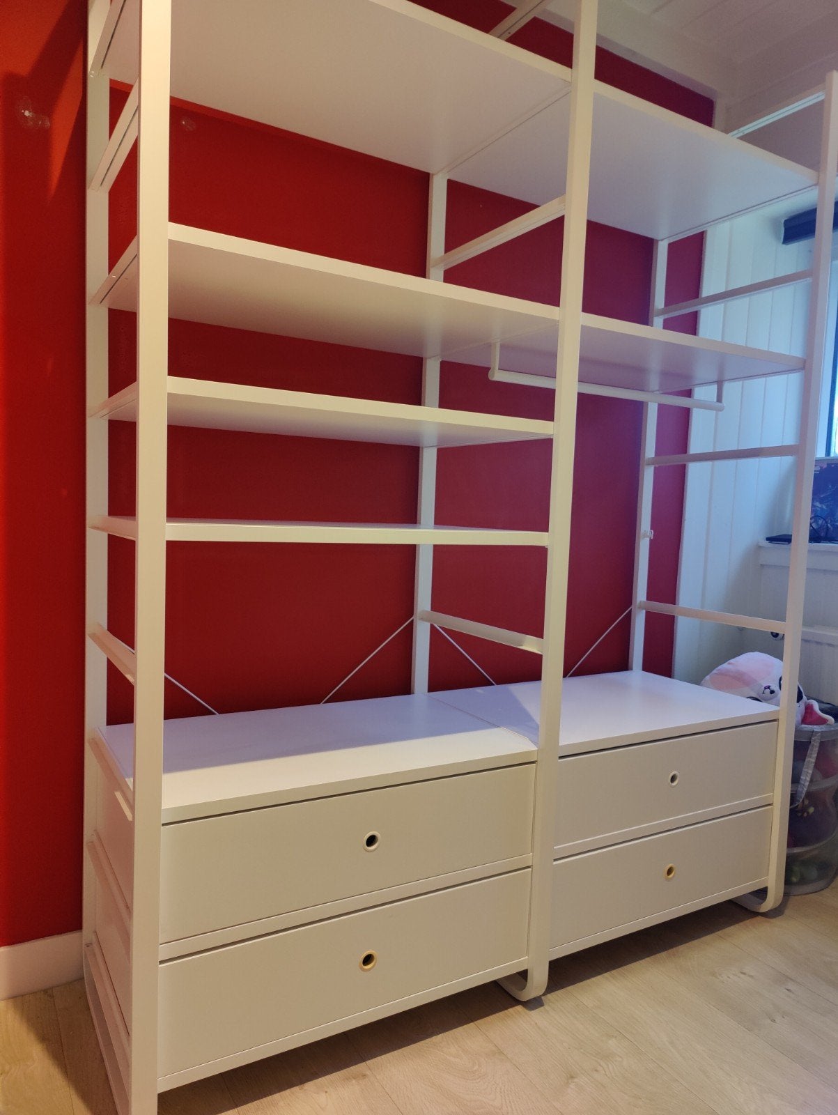 Evarli kast met lades en planken - IKEA, Ophalen, Met plank(en), Gebruikt, 200 cm of meer