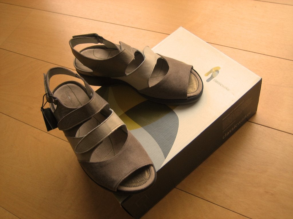 Nieuw! Comfort sandaal CLASSIC WALKER MIA 4,5 H snazzeys, Bruin, Verzenden, Classic Walker, Nieuw