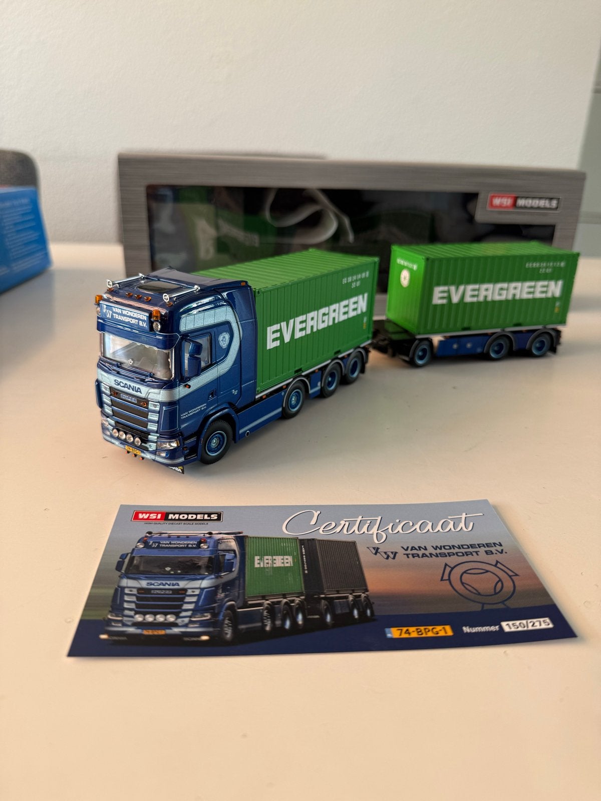 WSI Models Scania S-serie Van Wonderen Transport B.V., Overige merken, 1:32 tot 1:50, Ophalen of Verzenden, Zo goed als nieuw