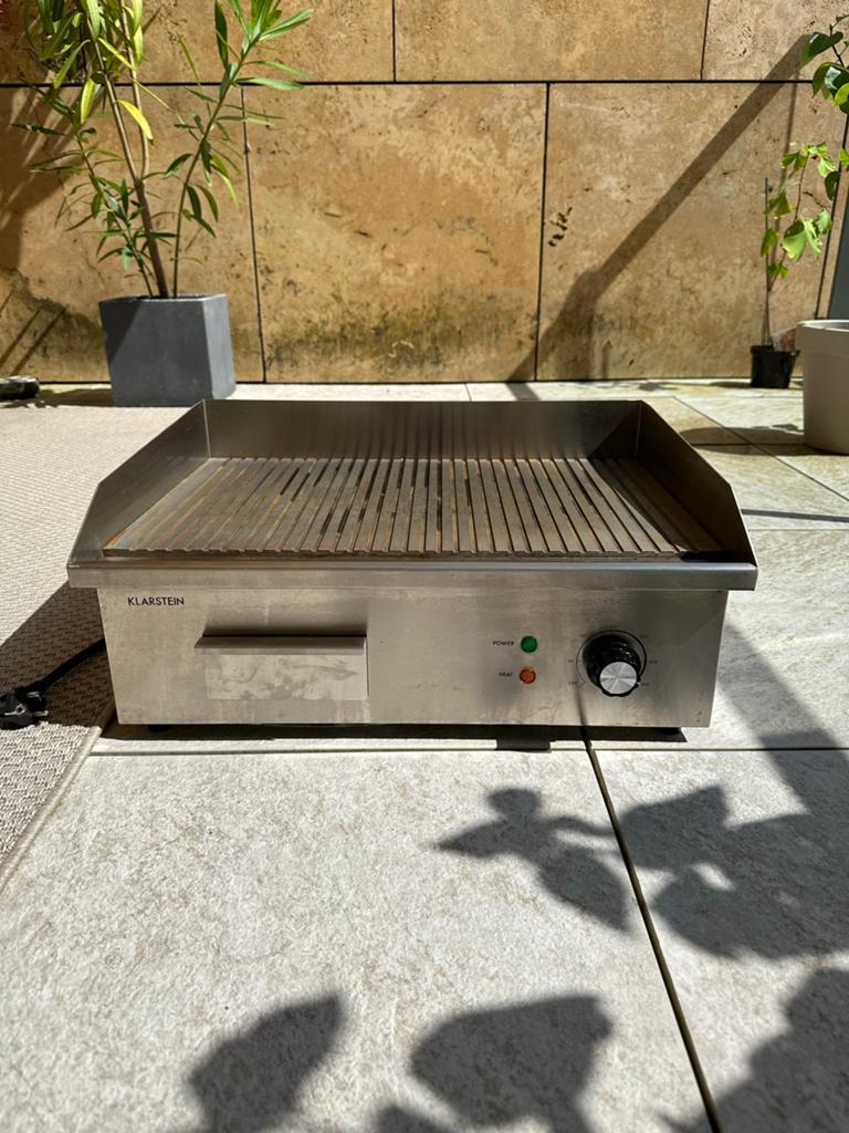 Elektrische BBQ Grillmeile 3000R met gietijzeren grillplaat., Witgoed en Apparatuur, Grillplaten, Ophalen, Zo goed als nieuw, Tafelgrill