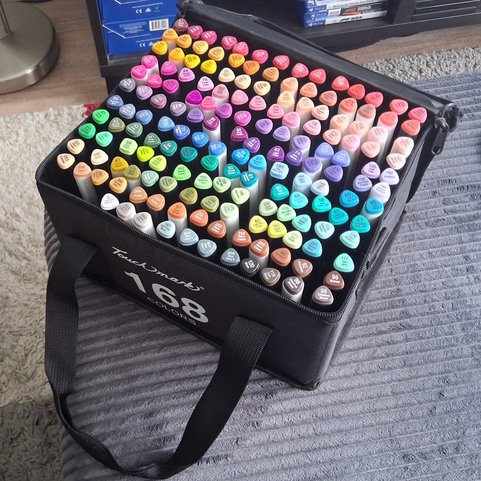Grote Deco Time 163x stiftenset met  5x gelpen, Ophalen of Verzenden, Gebruikt, Potlood of Stift