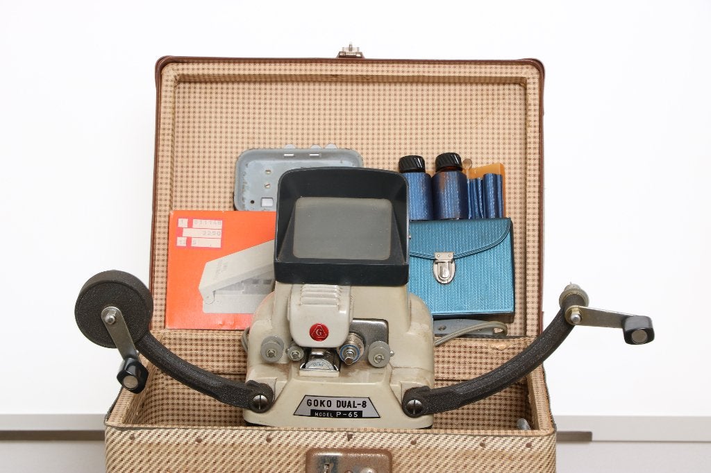 Goko Dual-8 Model P-65 Filmviewer / Editor met koffer, Ophalen of Verzenden, Overige typen